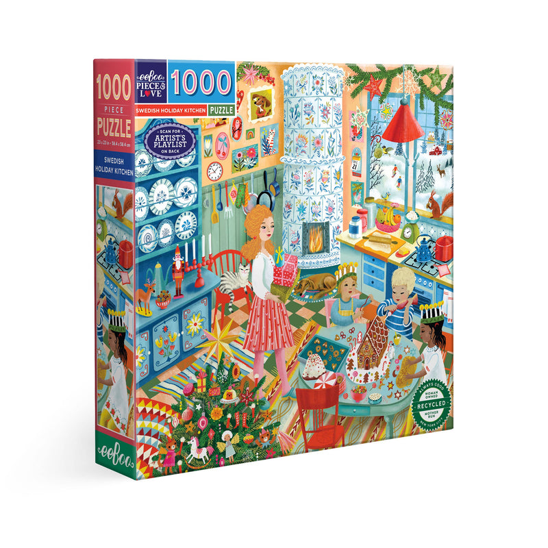 eeBoo - Swedish Holiday Kitchen 1000 Piece Puzzle