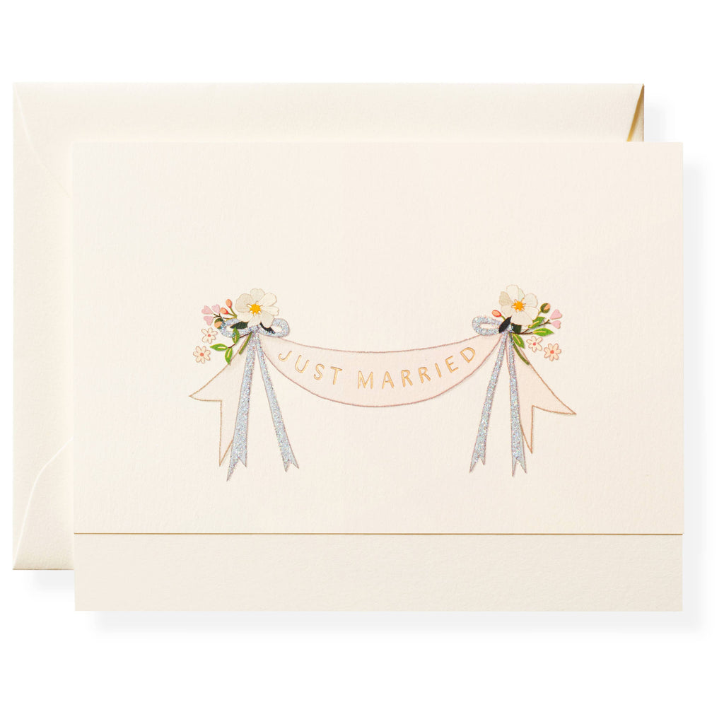 Karen Adams Designs - Just Married Individual Notecard