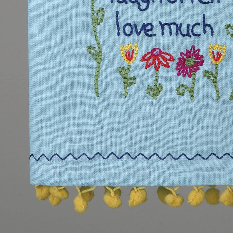 Peking Handicraft - Live Well Pom Pom Kitchen Towel