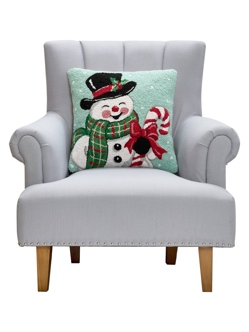 Peking Handicraft - Smiling Snowman Hook Pillow