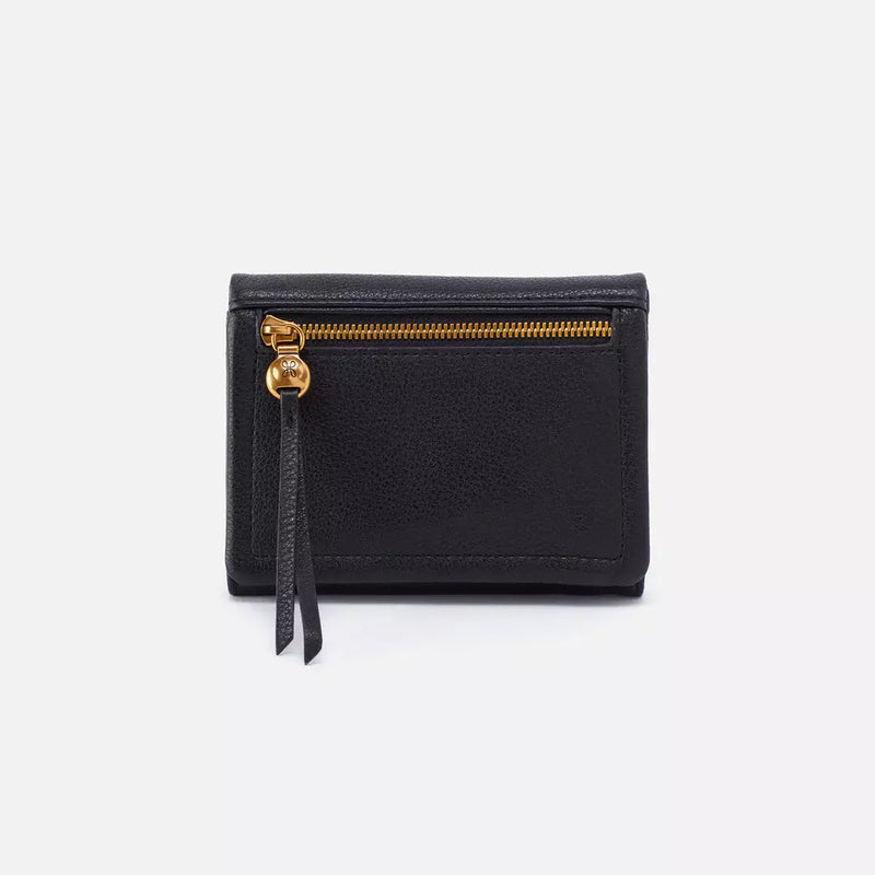 HOBO Lumen Medium Bifold Compact Wallet - Black