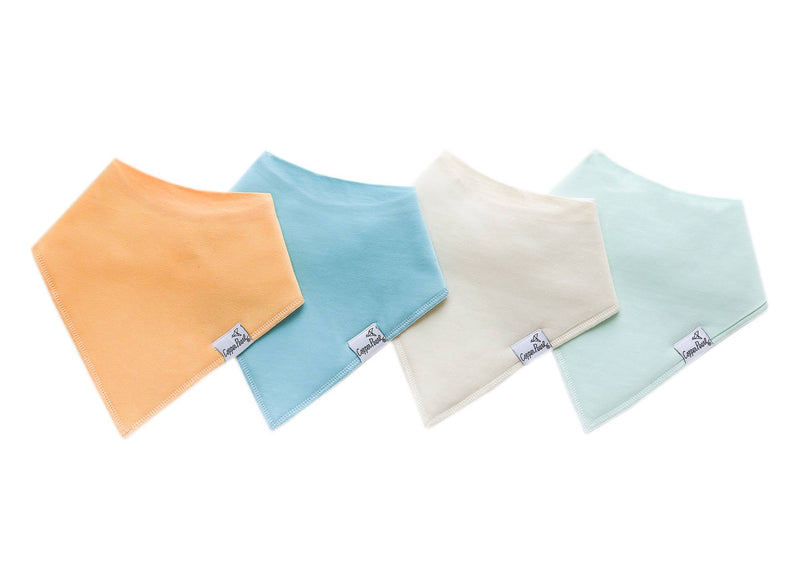 Copper Pearl Baby Bandana Bibs - Set of 4 (Assorted prints)