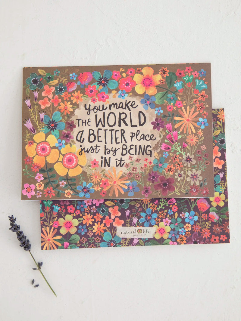 Natural Life Greeting Card Bundle, Set of 3 - Make the World Better
