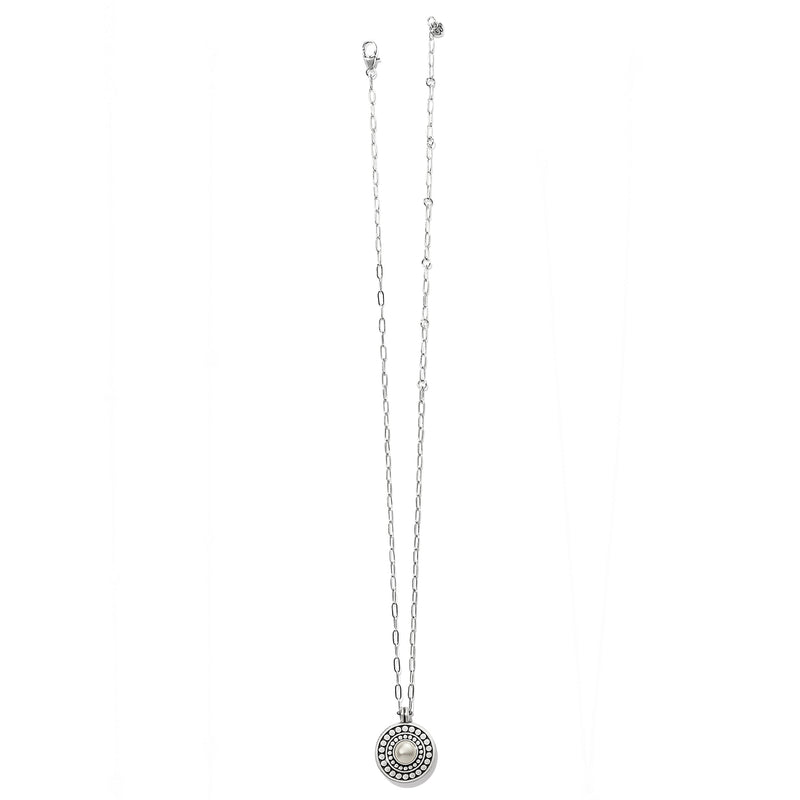 Brighton Pebble Dot Medali Pearl Reversible Necklace