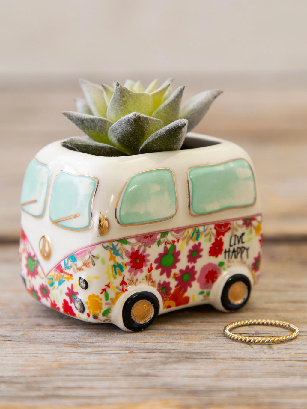 Natural Life Tiny Faux Succulents - Van