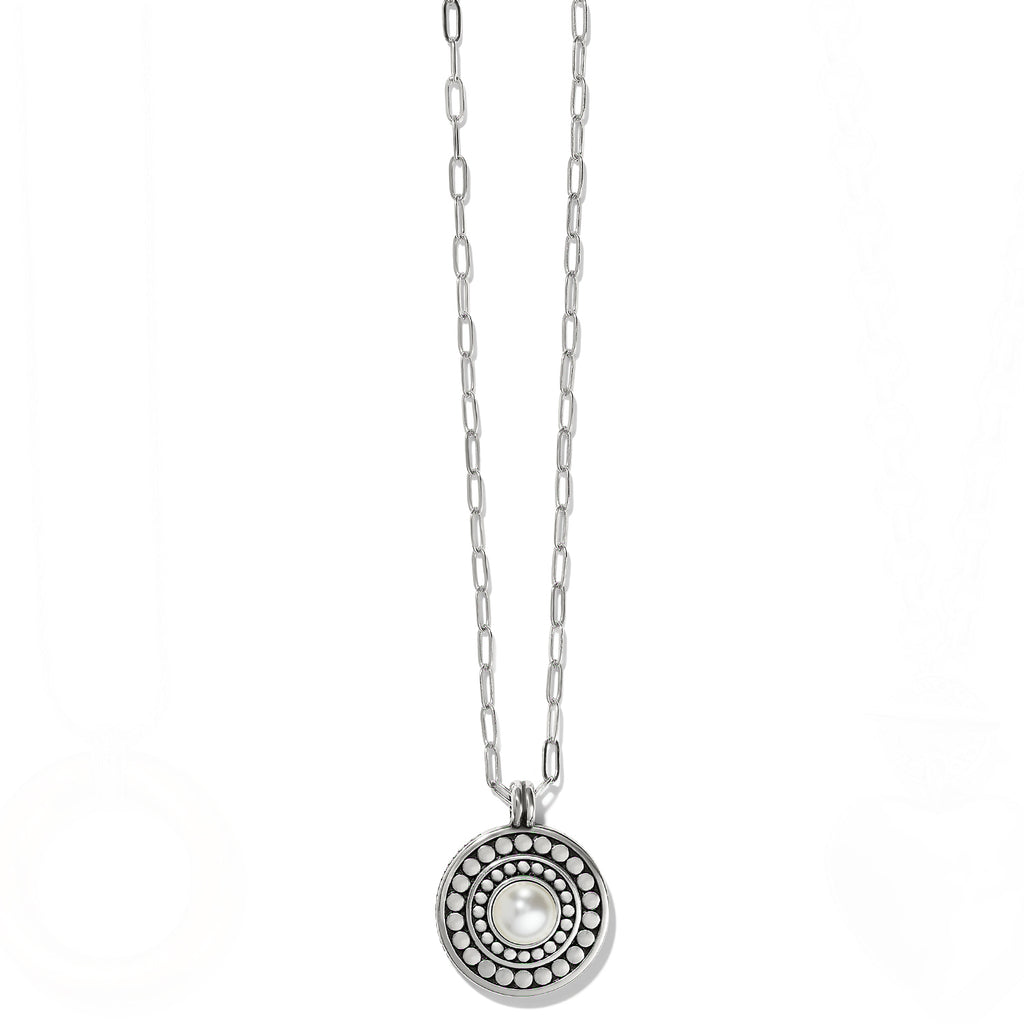 Brighton Pebble Dot Medali Pearl Reversible Necklace