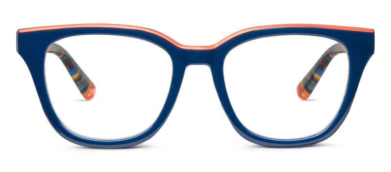 Peepers Readers - Trapeze - Navy (with Blue Light Focus™ Eyewear Lenses)