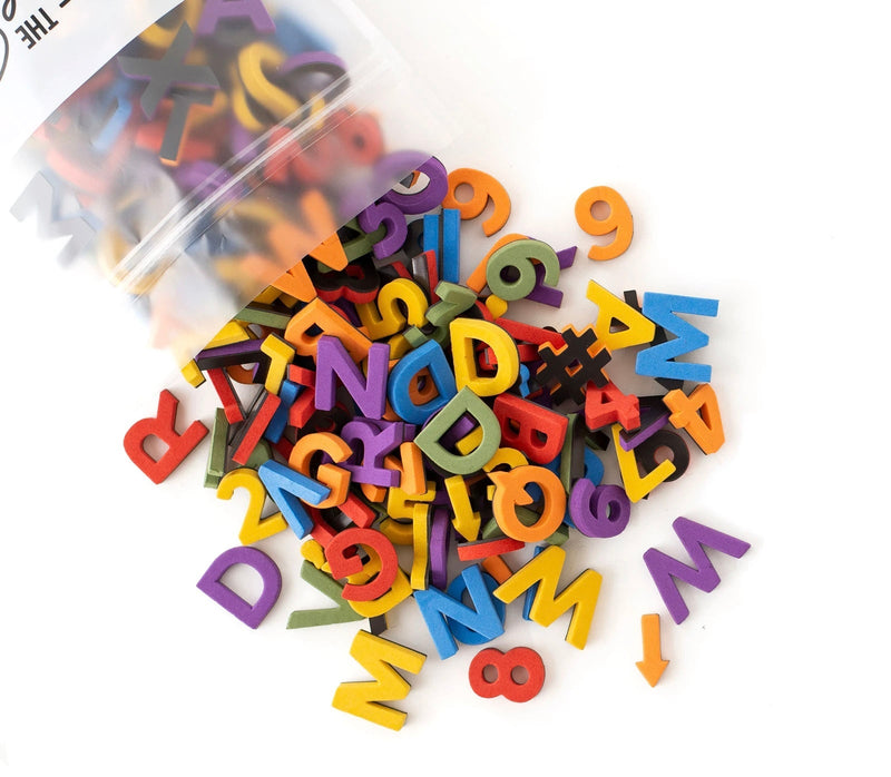 The Type Set Co - Soft Magnetic Letters 1" Sans Serif Rainbow (Assorted Colors)
