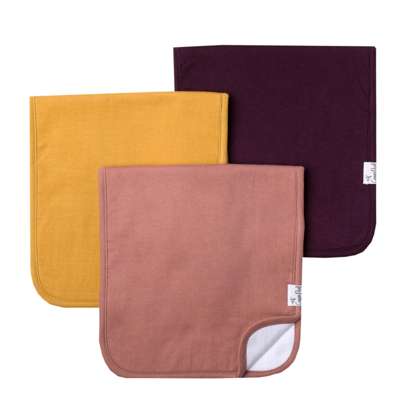 Copper Pearl Premium Burp Cloths - Set of 3 (Assorted Prints) -