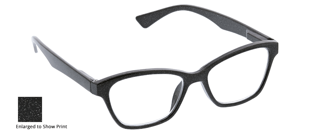 Peepers Readers - Glitz & Glam - Black (with Blue Light Focus™ Eyewear Lenses)