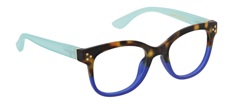 Peepers Readers - Walking on Sunshine  - Tortoise/Aqua (with Blue Light Focus™ Eyewear Lenses)