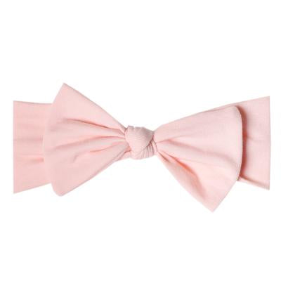 Copper Pearl Knit Headband Bow (Assorted Prints)