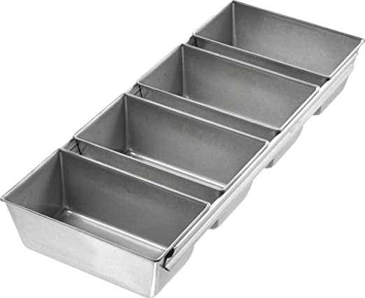 USA PAN® Strapped Set of 4 Mini Loaf Pan