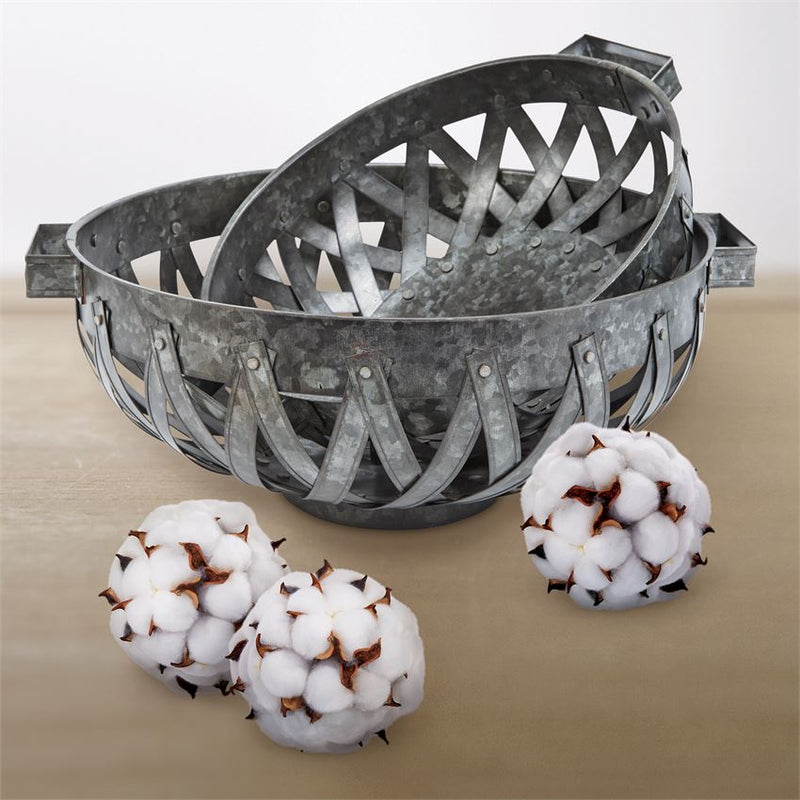 Mud Pie Nesting Metal Basket