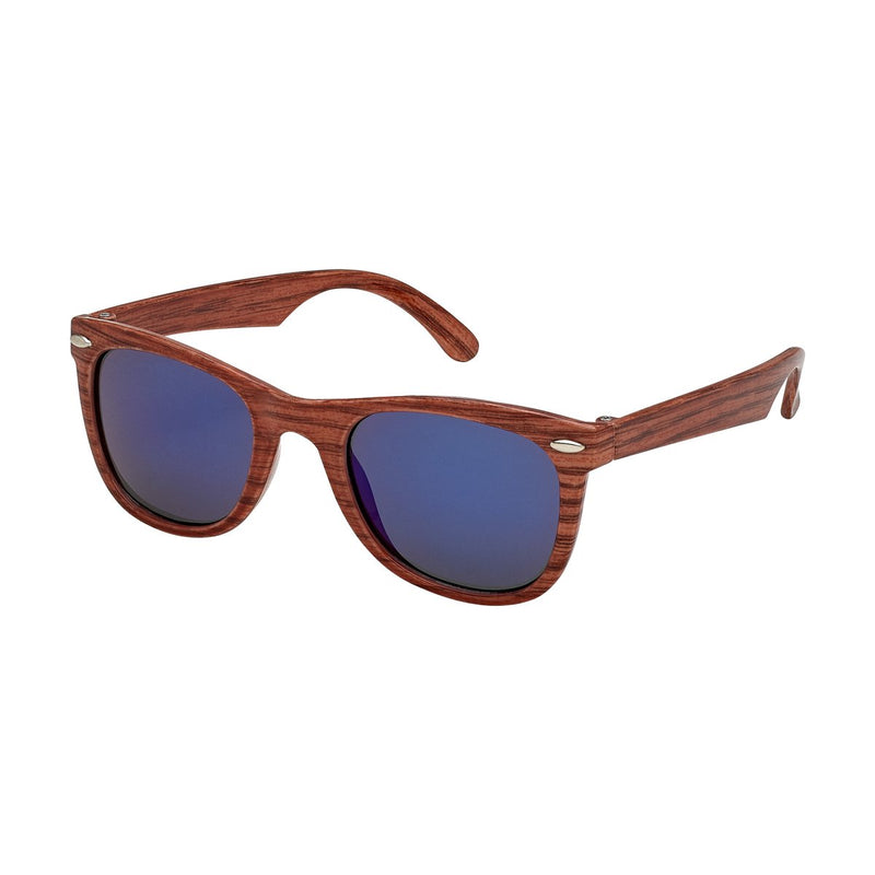 Blue Gem Sunglasses - Kids Brown Woodgrain Classic Assortment (K6940)