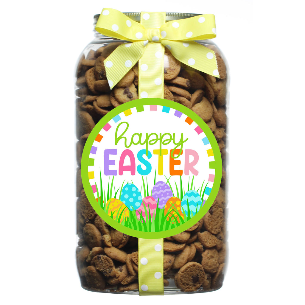 Oh, Sugar! - Cookie Gallon Jar - Happy Easter Eggs: Chocolate Chip