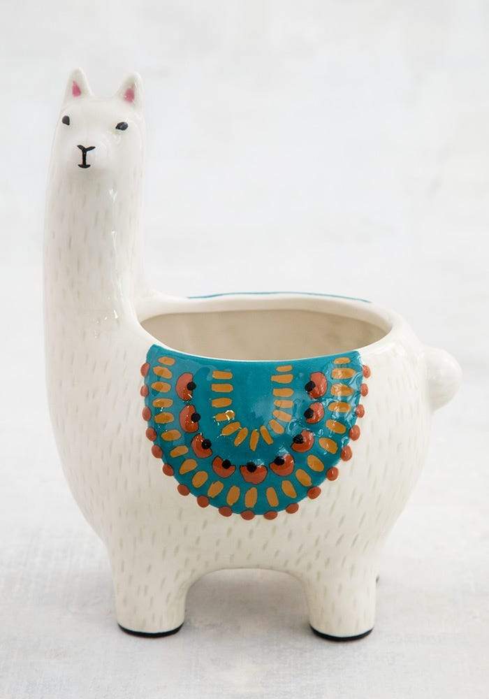 Natural Life Llama Critter Planter