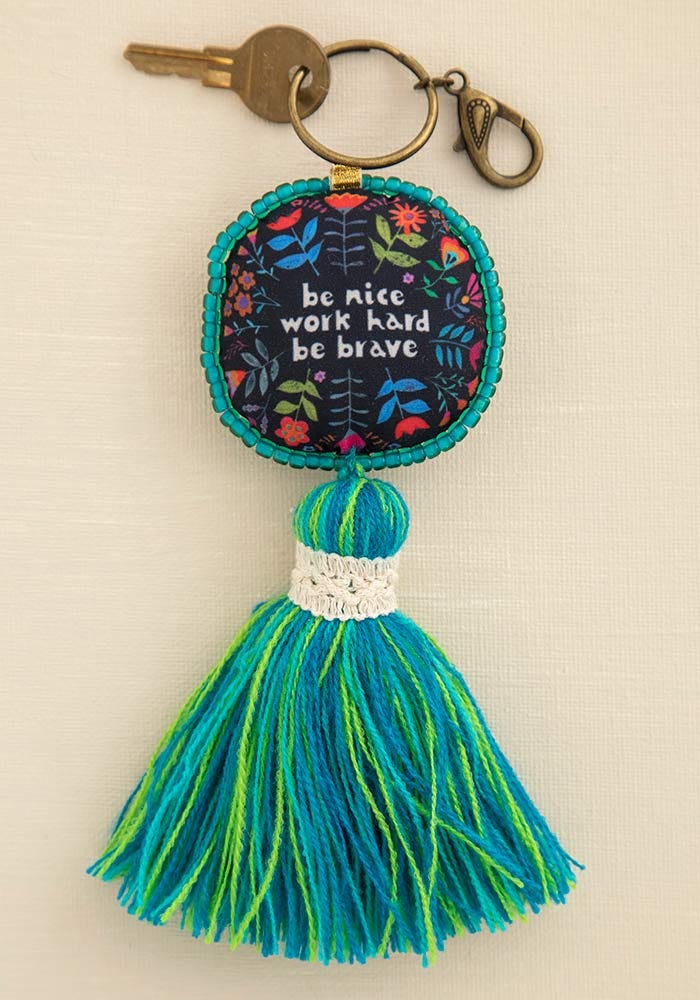 Natural Life Mantra Keychain