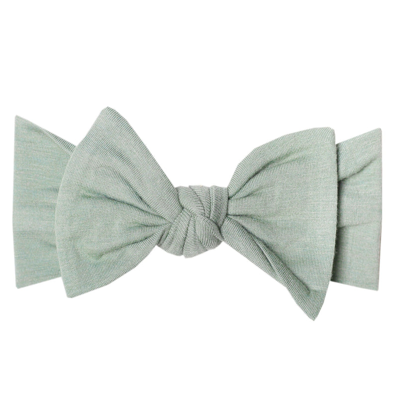 Copper Pearl Knit Headband Bow (Assorted Prints)