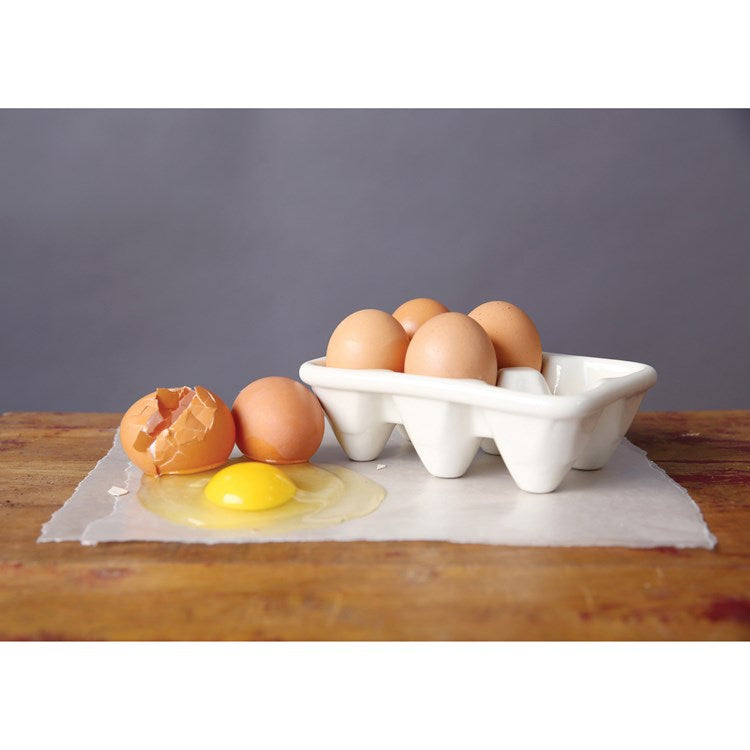 Creative Co-Op Ceramic Egg Holder