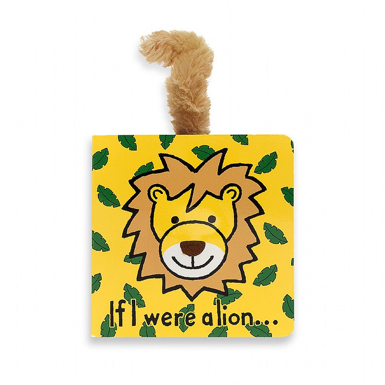 Jellycat If I were a Lion Board Book and Small Bashful Lion Plush Set
