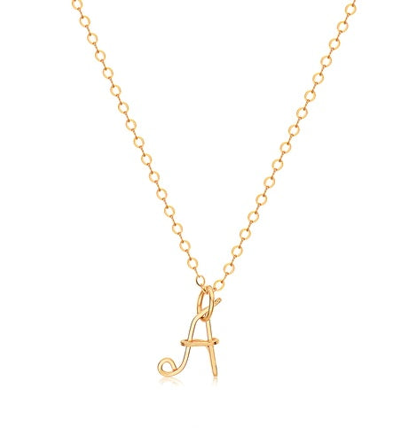 Ronaldo Jewelry Personalized Initial Pendant Necklace