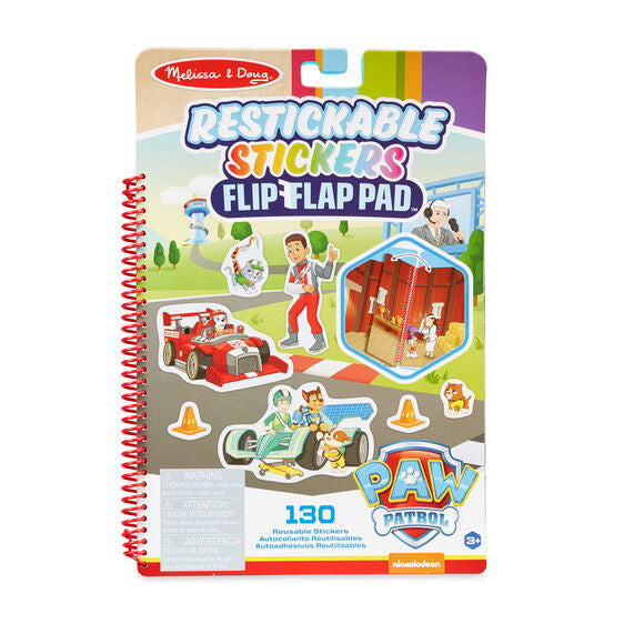 Melissa and Doug® PAW Patrol Restickable Stickers Flip-Flap Pad - Classic Missions