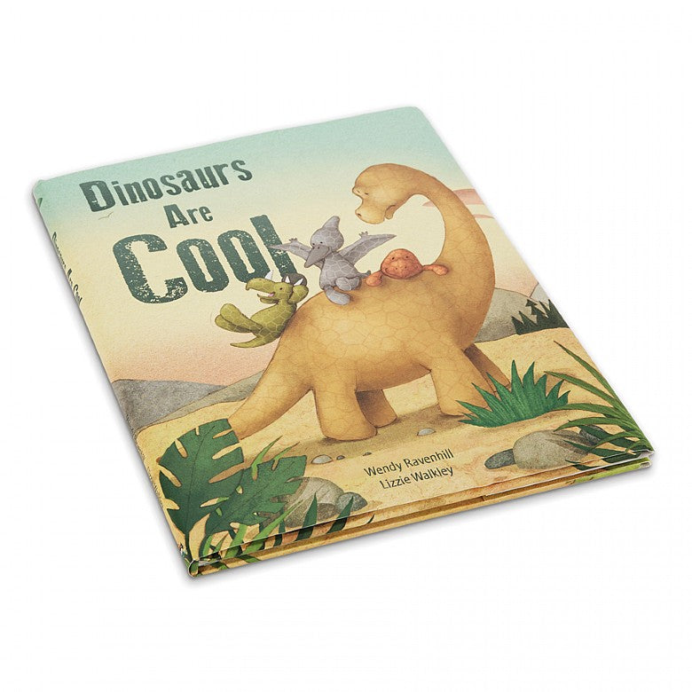 Jellycat Fossilly Brontosaurus - Dinosaurs Are Cool Book