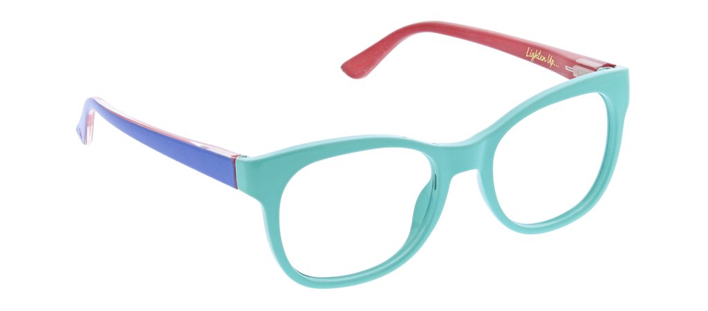 Peepers Readers - Light Bright  - Aqua/Blue (with Blue Light Focus™ Eyewear Lenses)