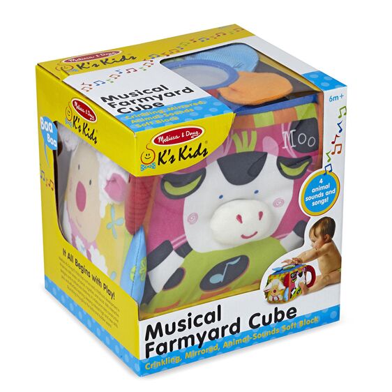 Melissa & Doug® “K’s Kids” Musical Farmyard Cube Learning Toy