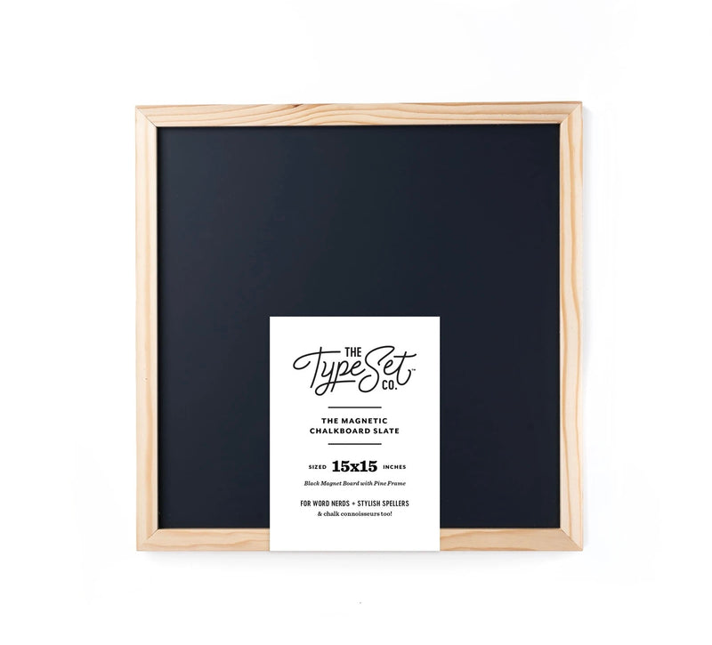 The Type Set Co - 15x15 Magnetic Letter Board Slate