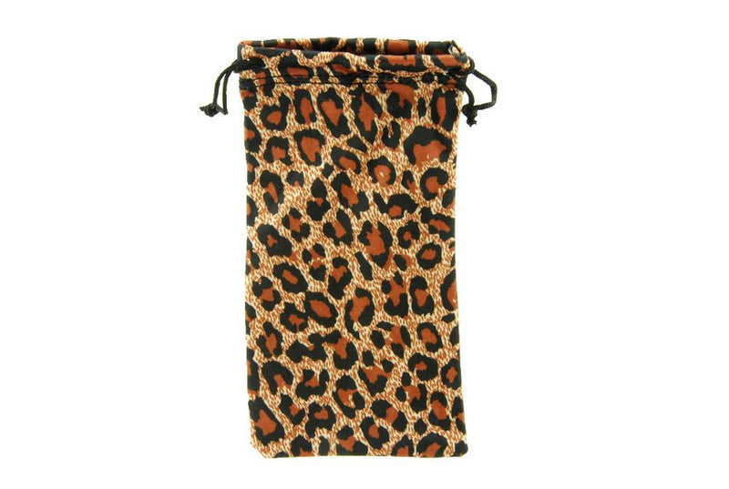 Blue Gem Sunglasses - Leopard Soft Drawstring Case