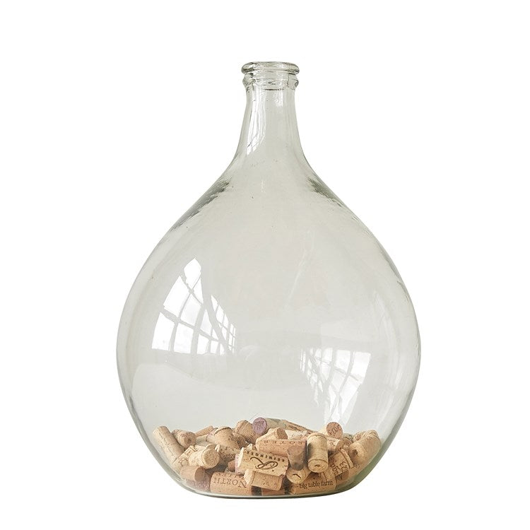 Creative Co-op Glass Bottle (12" Round x 18-1/2"H)