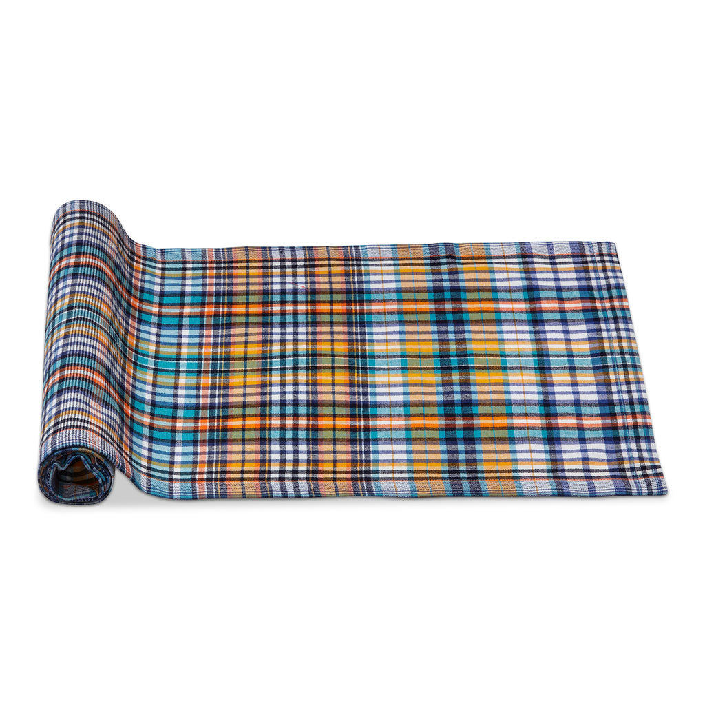 TAG Summer House Bright Plaid Table Runner