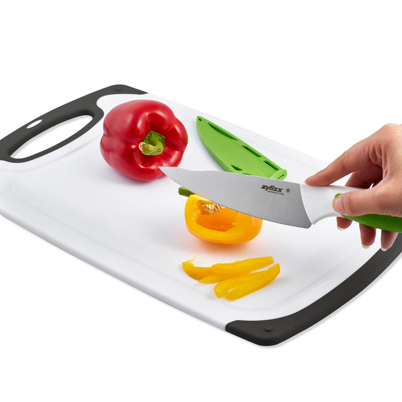 Zyliss® Cutting Board and 3-Piece Knife Set