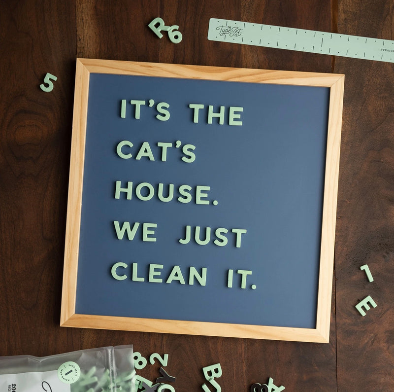 The Type Set Co - 15x15 Magnetic Letter Board Slate