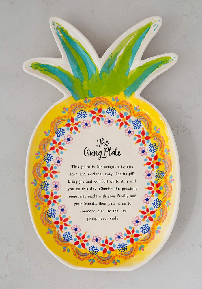 Natural Life Pineapple Giving Plate