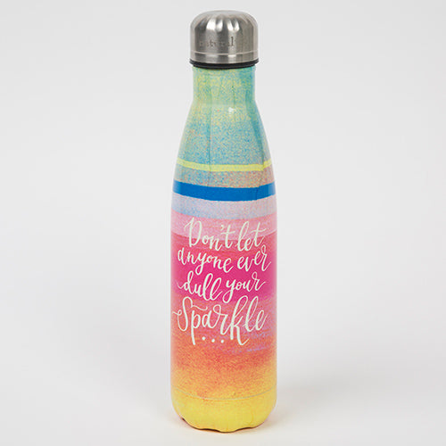 Made in USA - 6 pack - Whimsical Nature — Love Bottle - Beautiful Reusable  Glass Water Bottles