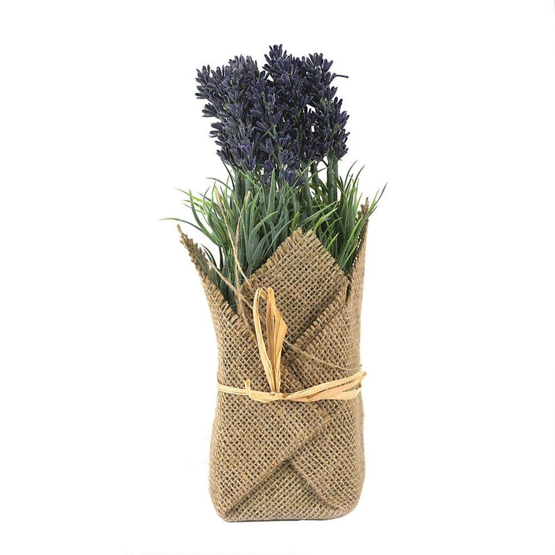 artificial potted herb plants Creative Co-Op Burlap Wrapped Artificial Herb Plants – Anne-Paige