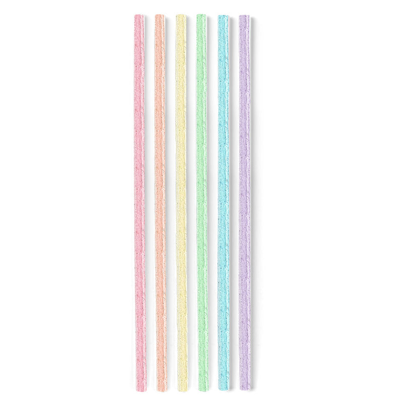 Swig Life Rainbow Glitter Reusable Straw Set (Tall)