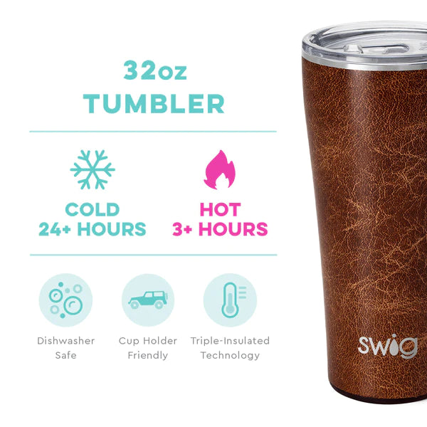 Swig Life Leather Tumbler (32oz)