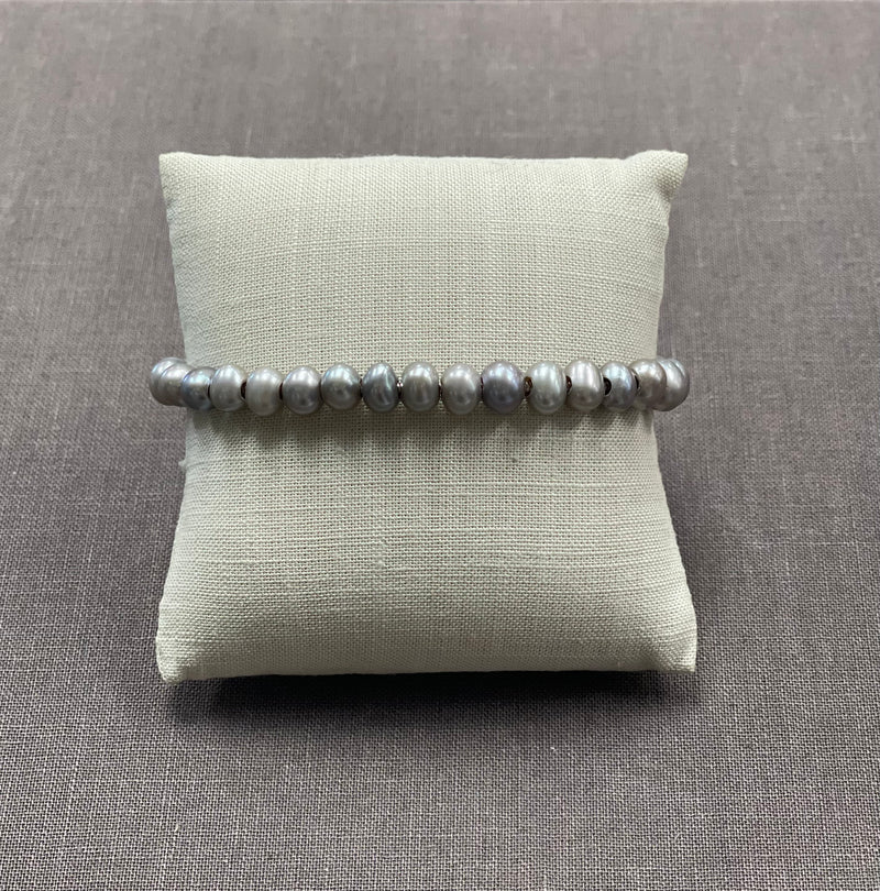 Waxing Poetic Beholder Bracelet - Silver Pearl & Sterling Silver