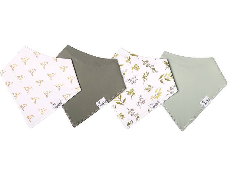 Copper Pearl Baby Bandana Bibs - Set of 4 (Assorted prints)