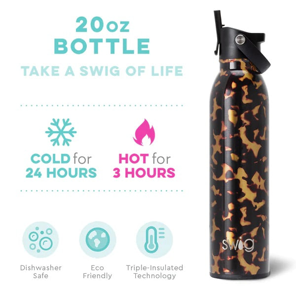 Swig Life 12oz Insulated Water Bottle for Kids with Straw & Flip +