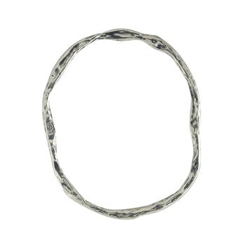 Waxing Poetic Free Form Bangle Bracelet - Silver