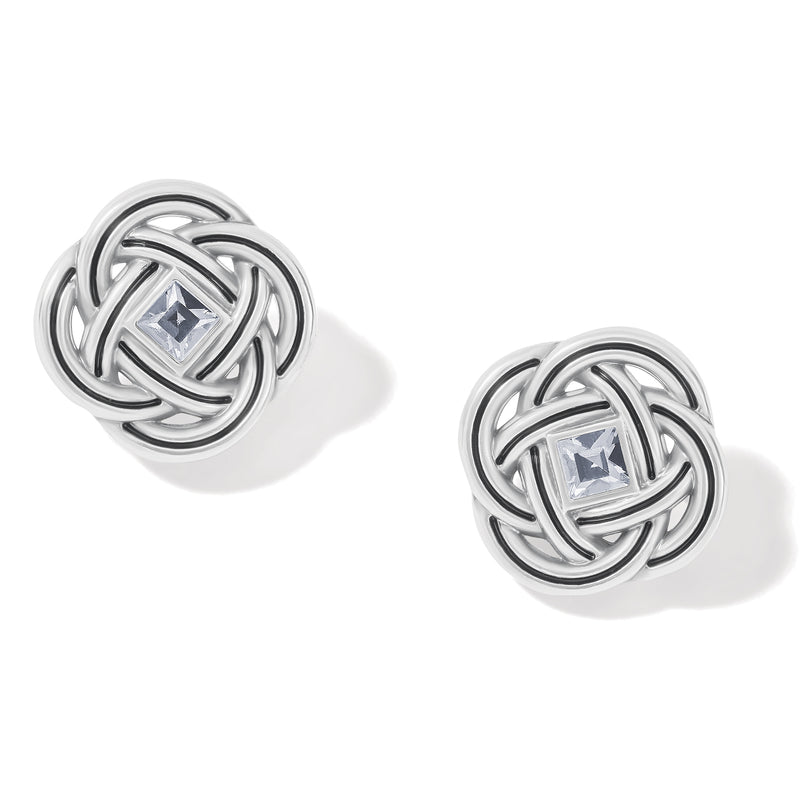 Brighton Interlok Shine Post Earrings