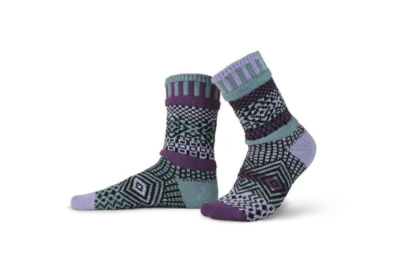 Solmate Socks - Wisteria Crew Cotton Socks