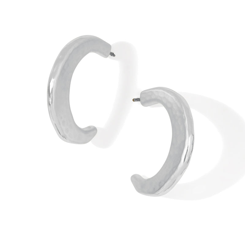 Brighton Montagne Post Hoop Earrings - Silver