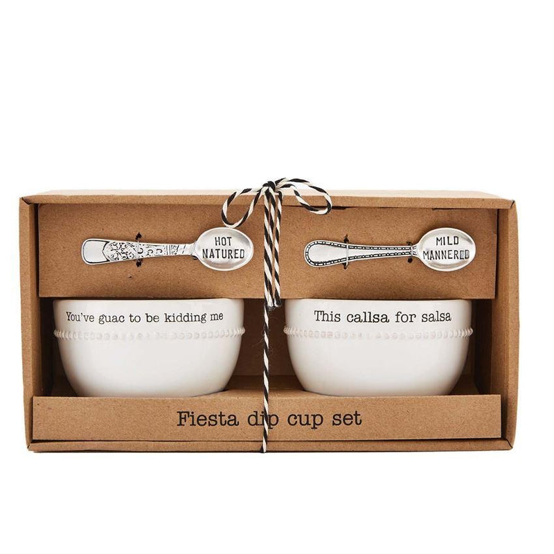 Mud Pie Guac & Salsa Dip Set - “Fiesta Dip Cup Set”