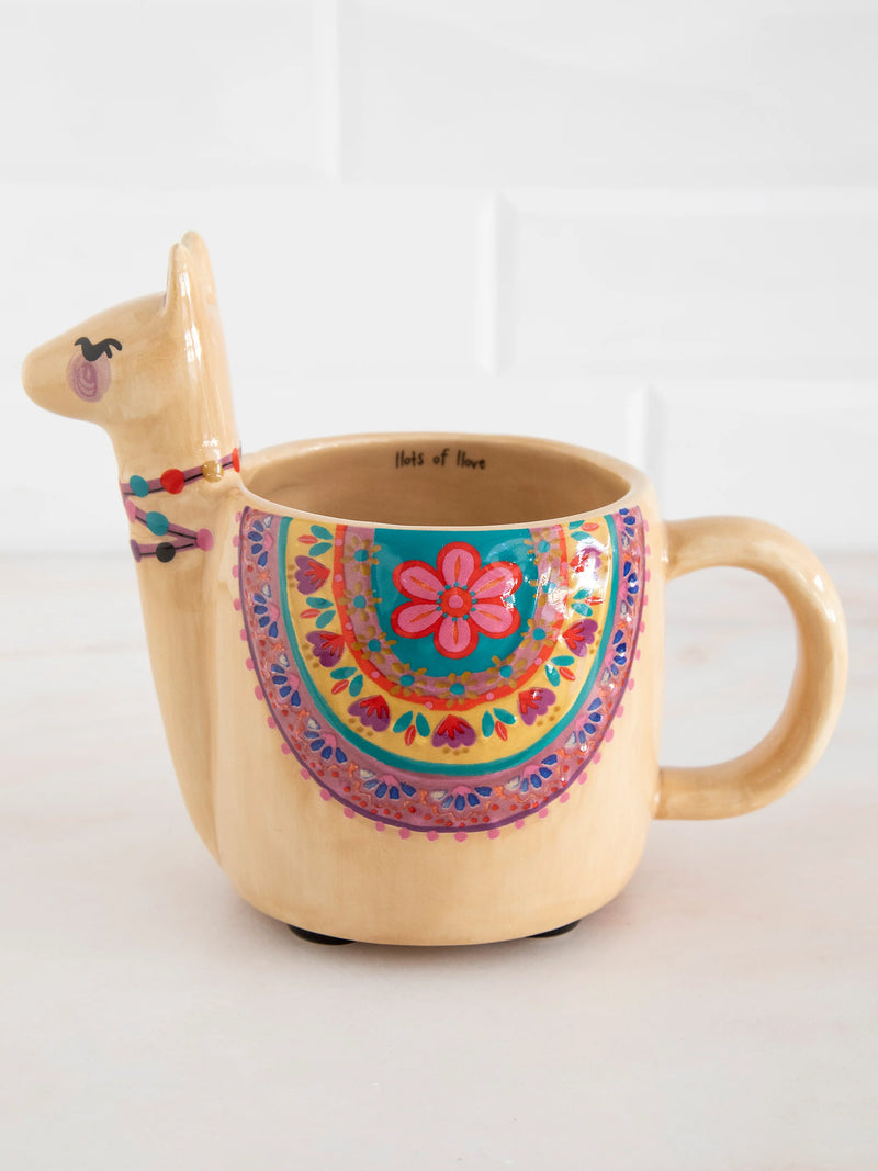 Natural Life® Lorelai the Llama Folk Art Mug